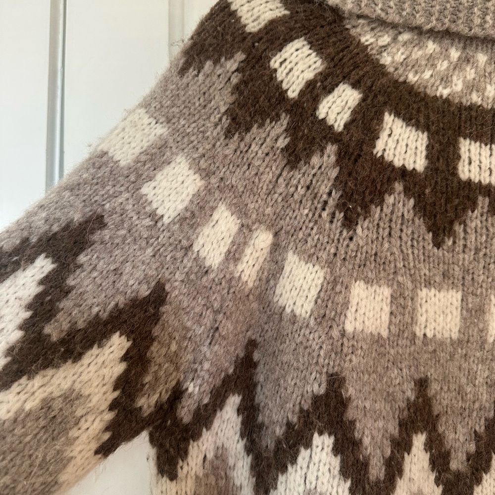 Faherty Driggs Alpaca Cardigan Vintage Fairisle - Picture 5 of 7